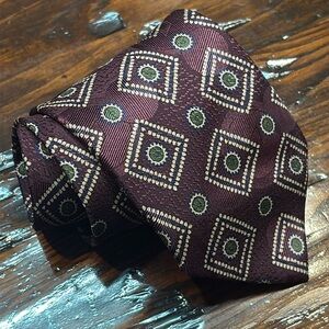 Hugo Boss Silk Tie – Geometric Pattern, Formal, Office, Business‎